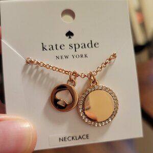 NWT Kate Spade Rose Gold Necklace Spot the Spade
